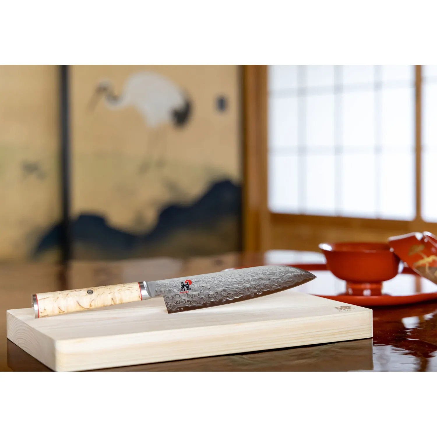 MIYABI Santoku 18 cm, Brun, Tranchant lisse Best