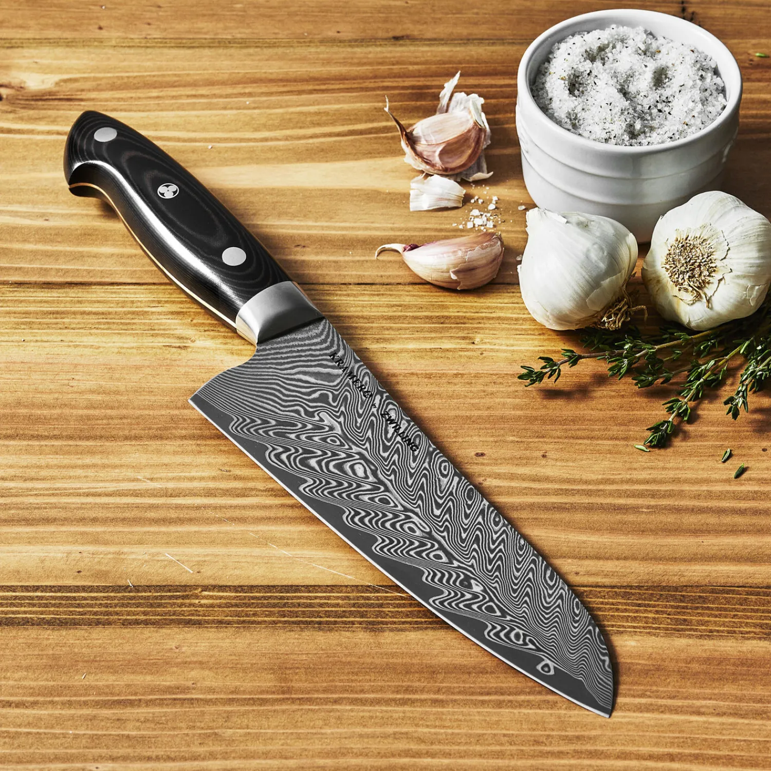 ZWILLING Santoku 18 cm, Tranchant lisse New