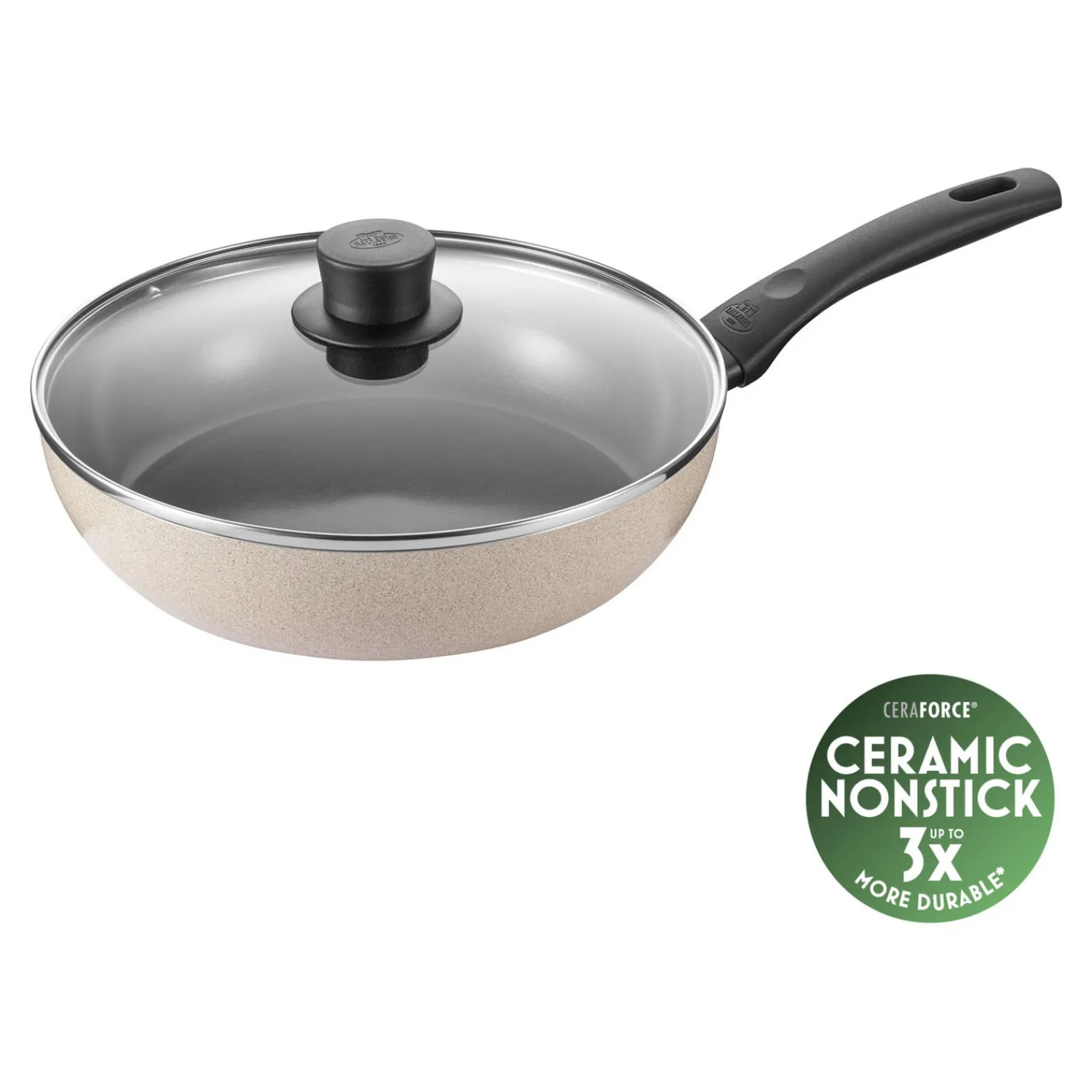 BALLARINI Sauteuse avec couvercle, 28 cm, Aluminium, Revêtement antiadhésif en céramique Online