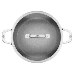 BALLARINI Sauteuse avec poignée avec couvercle, 28 cm, Aluminium, Revêtement antiadhésif en céramique renforcée en titane Online