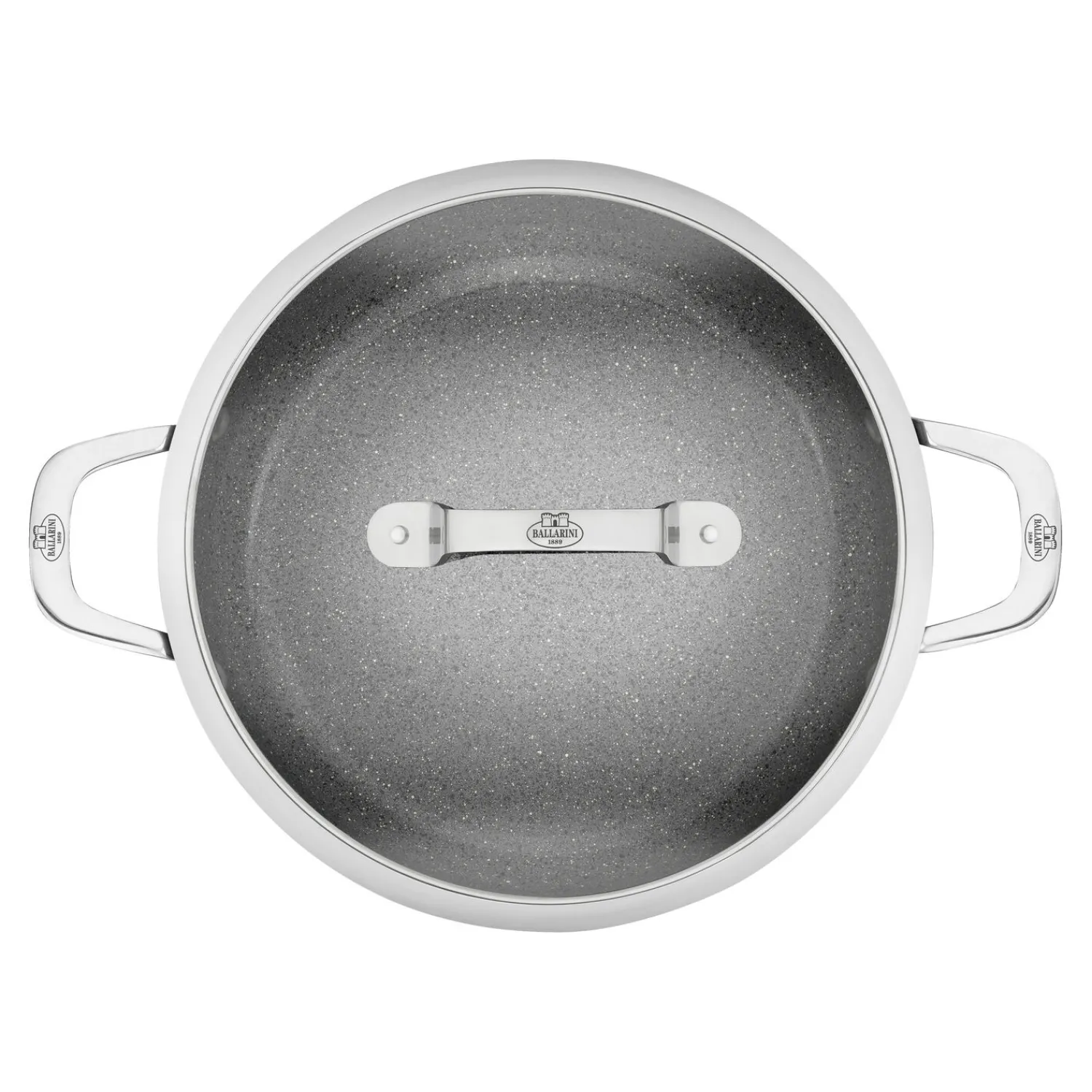 BALLARINI Sauteuse avec poignée avec couvercle, 28 cm, Aluminium, Revêtement antiadhésif en céramique renforcée en titane Online
