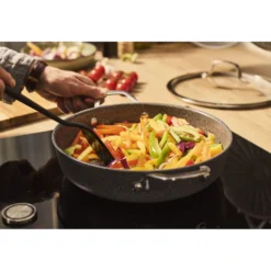 BALLARINI Sauteuse avec poignée avec couvercle, 28 cm, Aluminium, Revêtement antiadhésif en céramique renforcée en titane Online