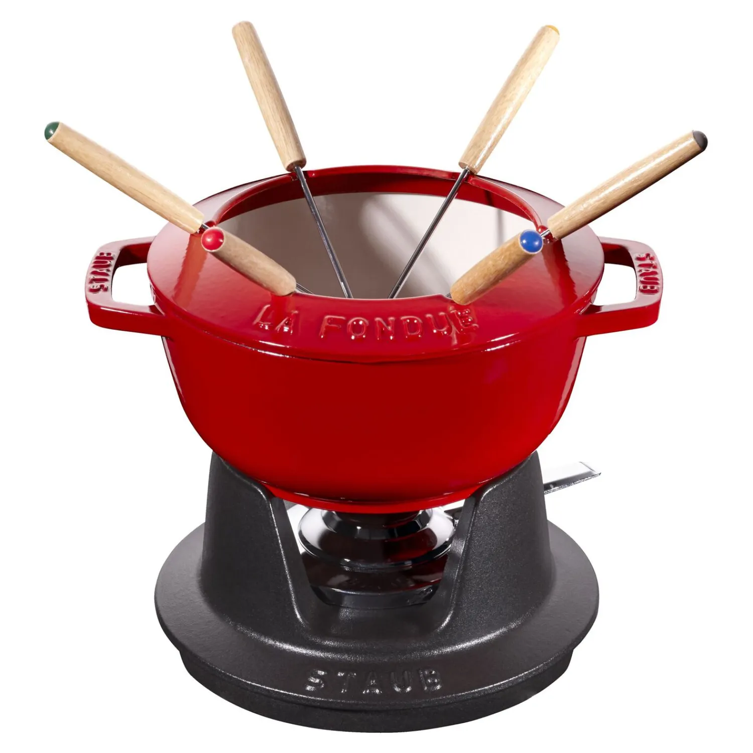 Staub Service à fondue 18 cm, Cerise Discount