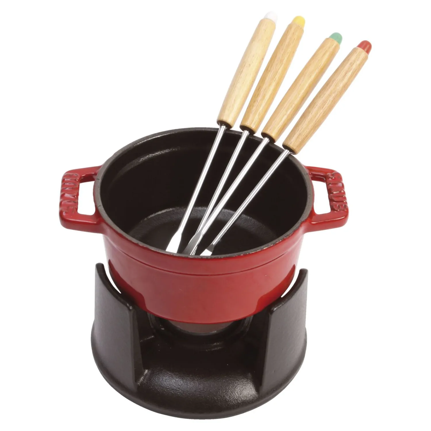 Staub Service à fondue 10 cm, Cerise Discount