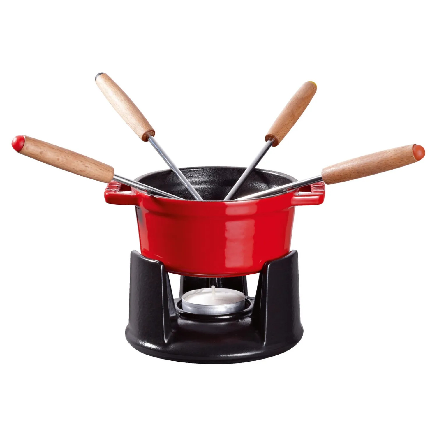 Staub Service à fondue 10 cm, Cerise Discount