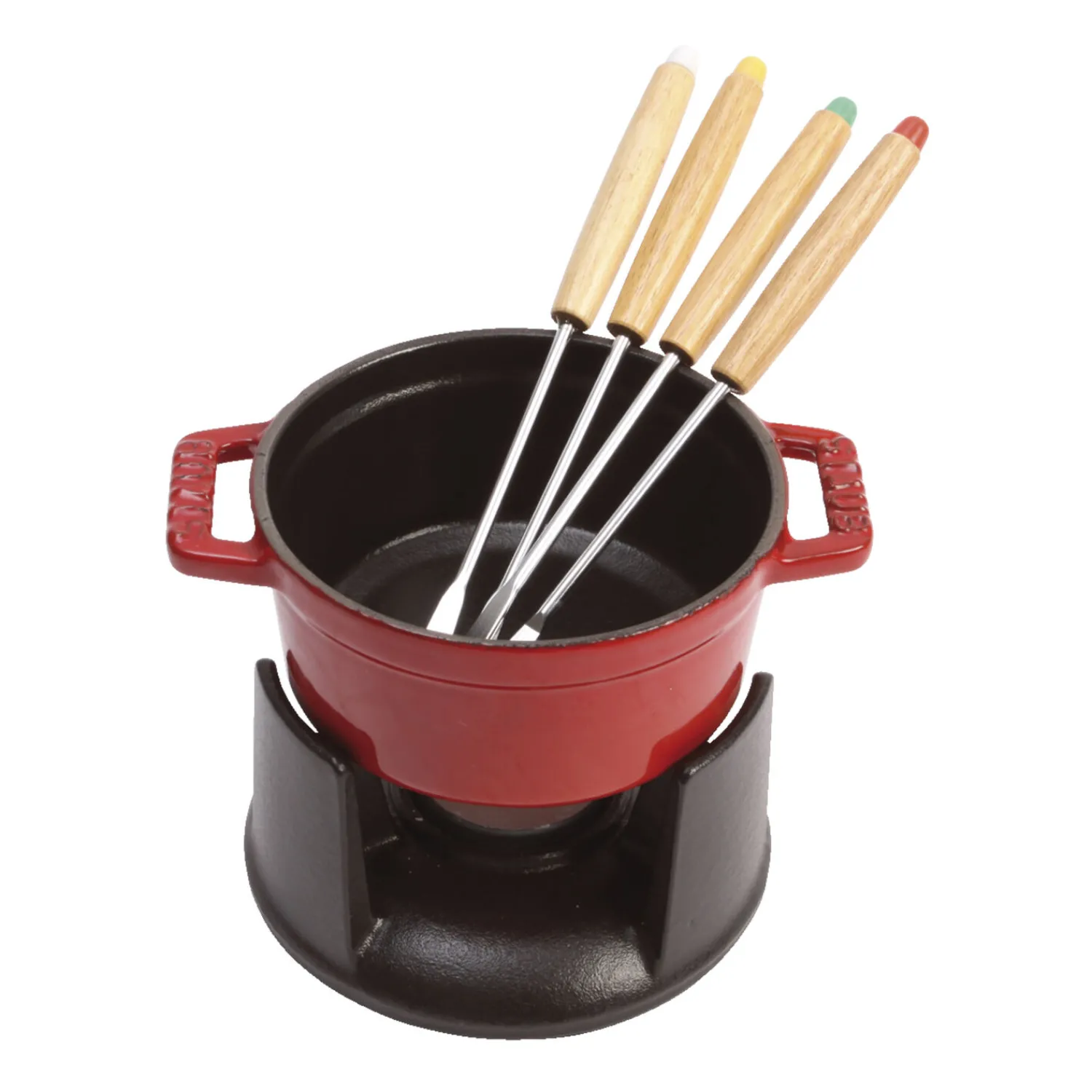Staub Service à fondue 10 cm, Cerise Discount