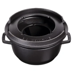 Staub Service à fondue 16 cm, Noir mat Discount