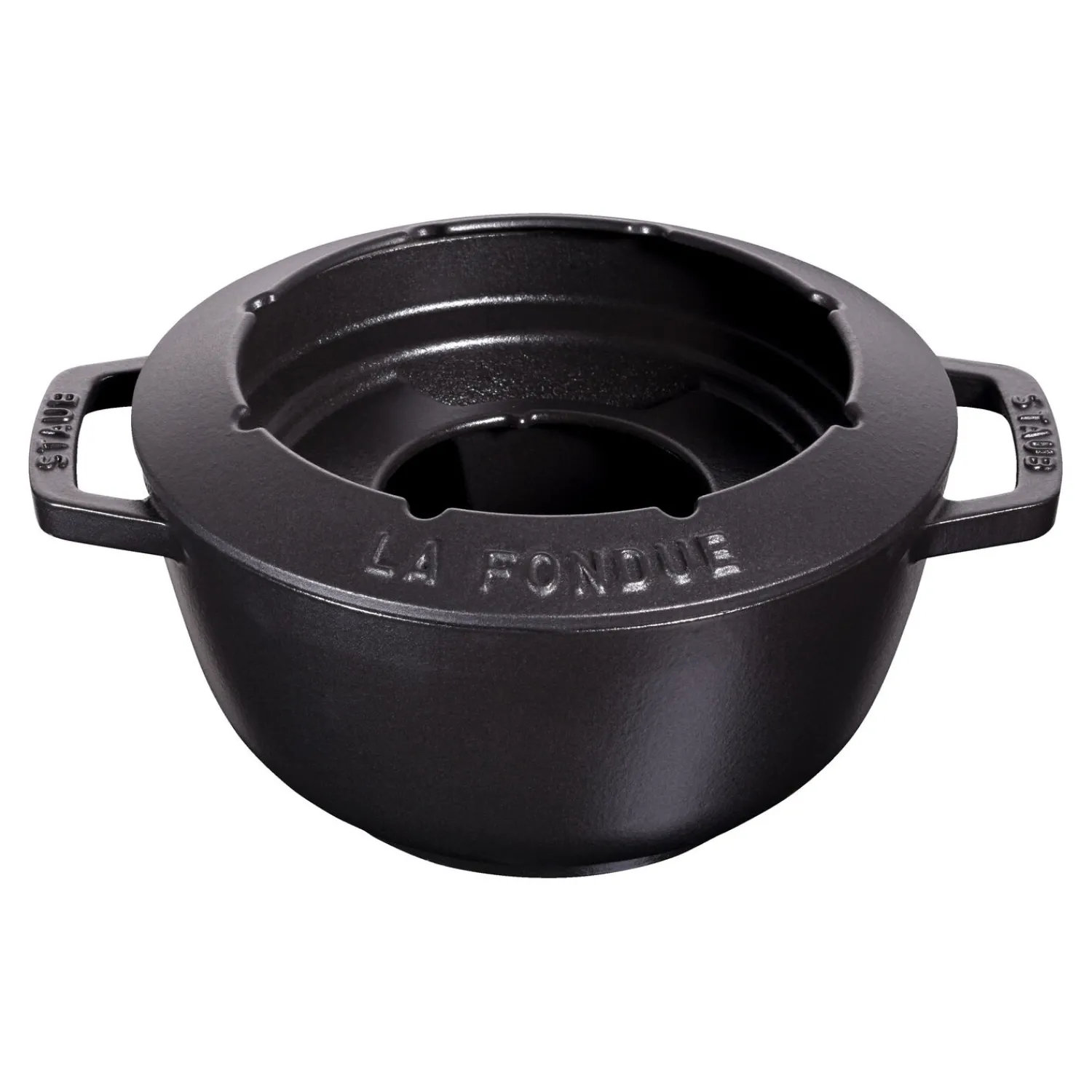 Staub Service à fondue 20 cm, Noir mat Clearance