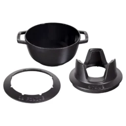 Staub Service à fondue 20 cm, Noir mat Clearance
