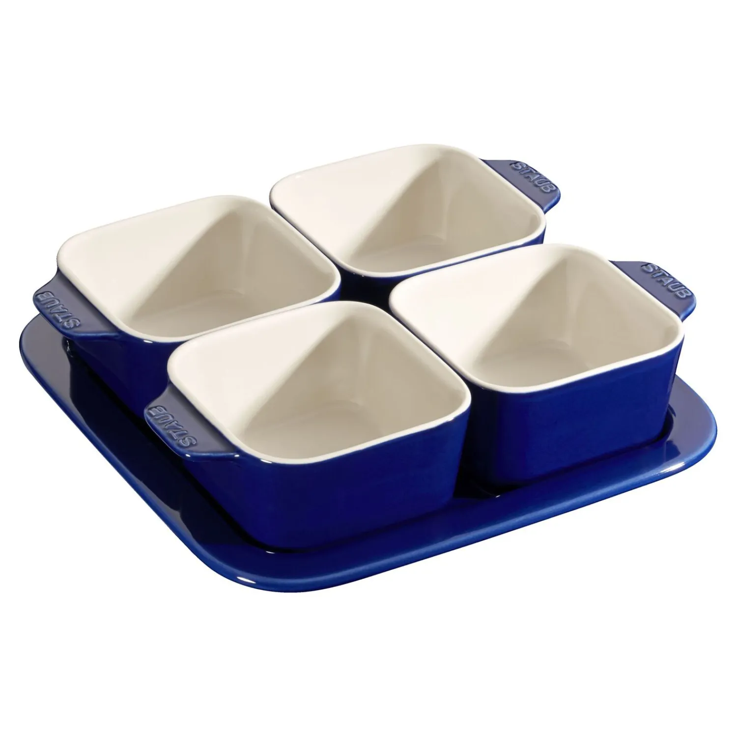 Staub Service à hors-d'œuvre 5-pcs Bleu intense Outlet