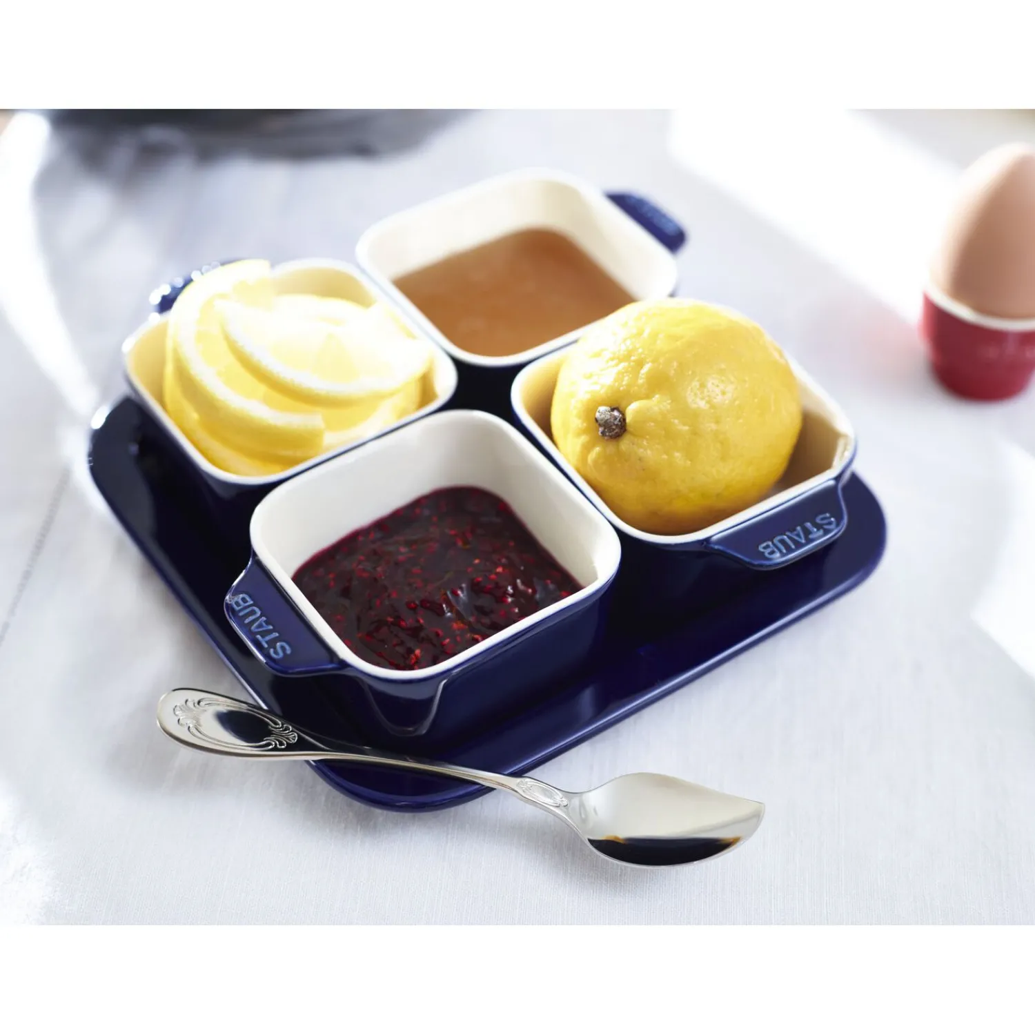 Staub Service à hors-d'œuvre 5-pcs Bleu intense Outlet