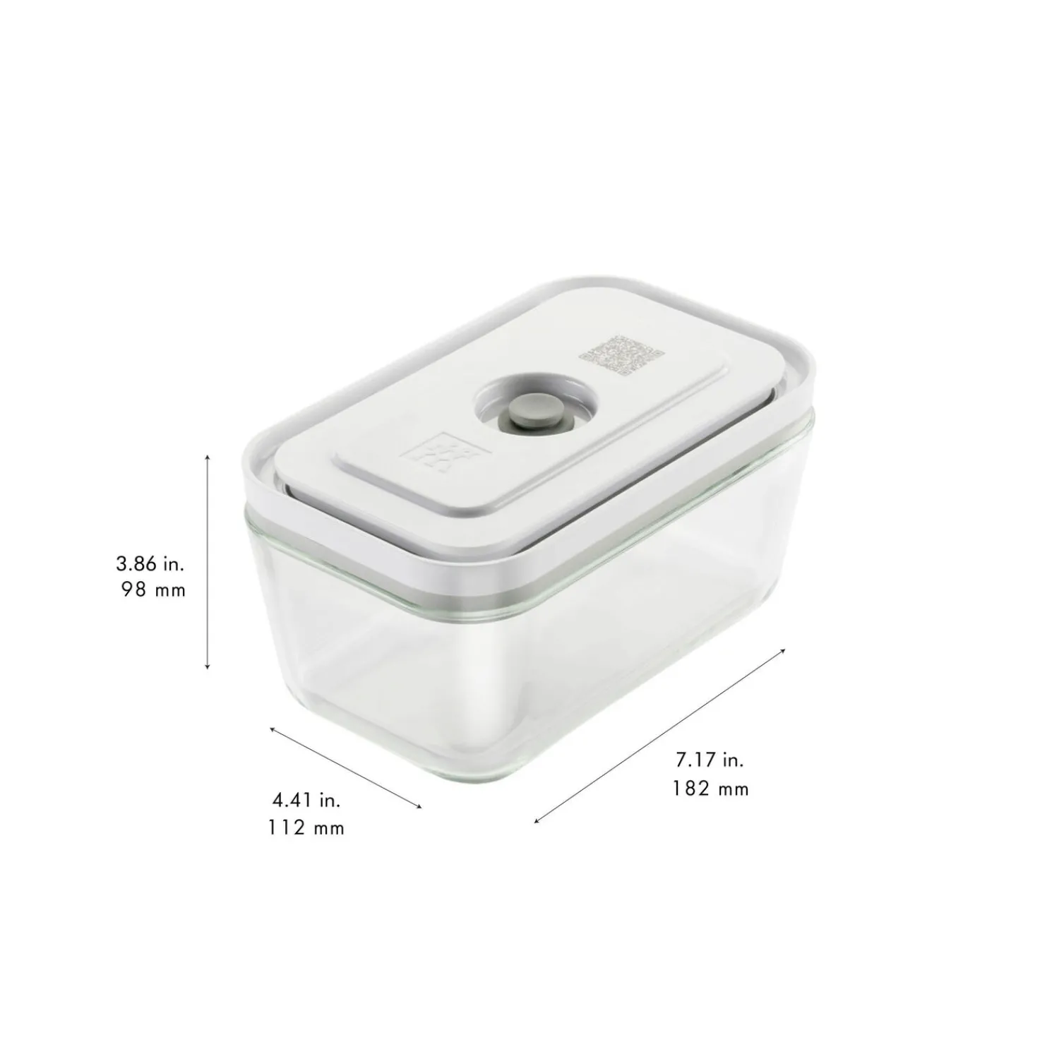 ZWILLING Set boîtes sous-vide & pompe, 6-pcs. /M, gris / blanc, Verre / Plastique Hot