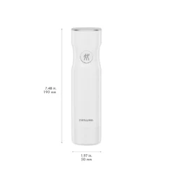 ZWILLING Set bo&icirc;tes sous-vide & pompe, 7-pcs. /L flat, semi transparent-gris / blanc, Plastique Outlet
