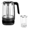 ZWILLING Set bouilloire Enfinigy avec insert chauffe biberon, 2-pcs. /1.7 l, noir mat / argent, Verre Best