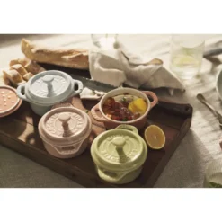 Staub Set cocottes macaron 6-pcs, Rond(e), Couleurs mélangées, Céramique Online