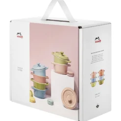 Staub Set cocottes macaron 6-pcs, Rond(e), Couleurs mélangées, Céramique Online
