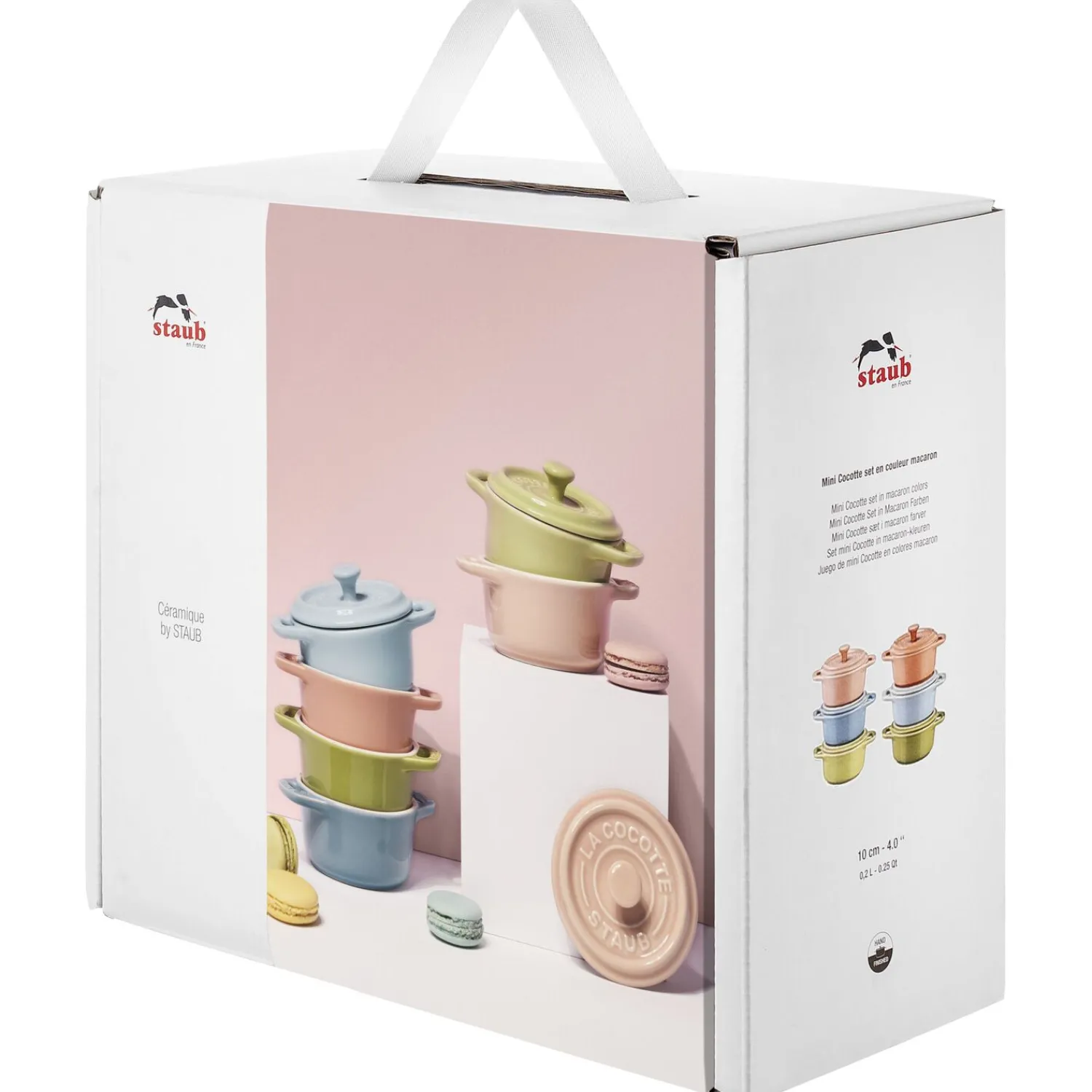 Staub Set cocottes macaron 6-pcs, Rond(e), Couleurs mélangées, Céramique Online