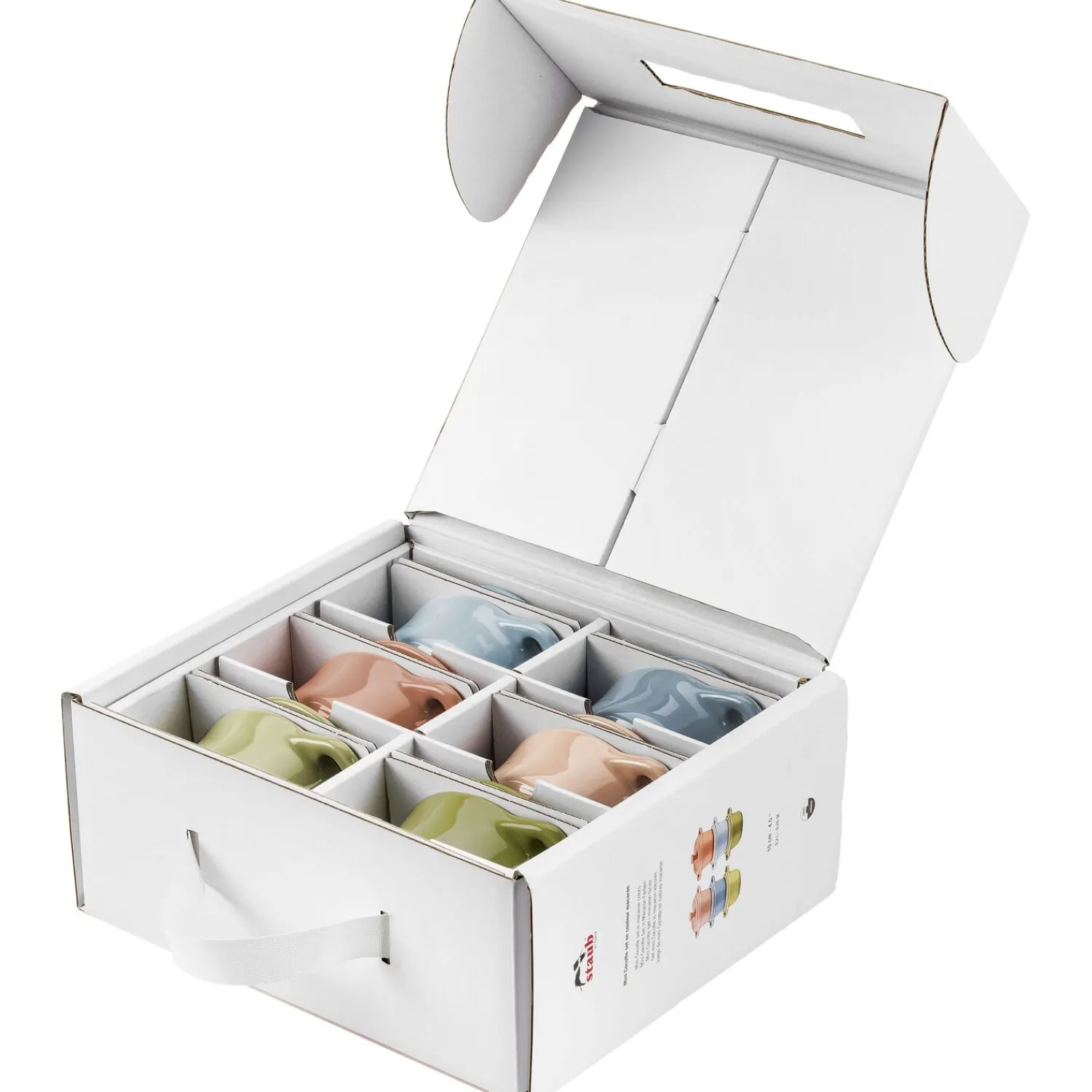 Staub Set cocottes macaron 6-pcs, Rond(e), Couleurs mélangées, Céramique Online