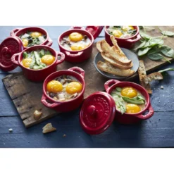 Staub Set cocottes 4-pcs, Rond(e), , Céramique Cerise Sale
