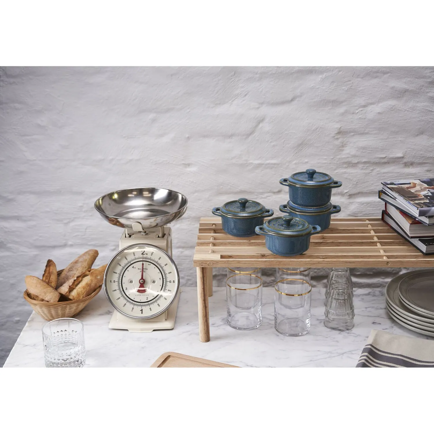 Staub Set cocottes 4-pcs, Rond(e), , Céramique Turquoise antique