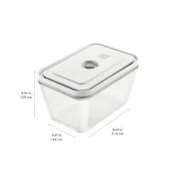 ZWILLING Set de bo&icirc;tes sous vide, S/M/L / 3-pcs, Verre, Gris Clearance