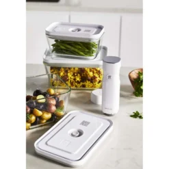 ZWILLING Set de bo&icirc;tes sous vide, S/M/L / 3-pcs, Verre, Gris Clearance