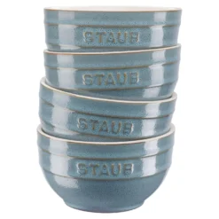 Staub Set de bols 14 cm / 4-pcs Turquoise antique Outlet