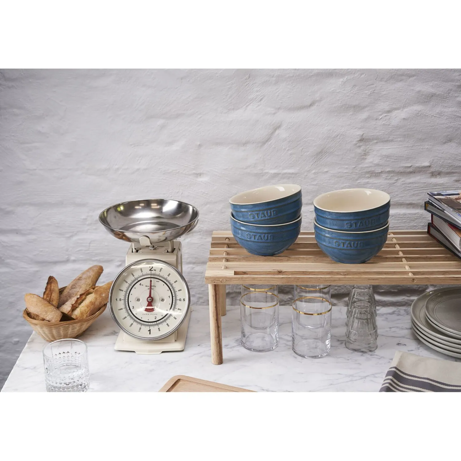 Staub Set de bols 14 cm / 4-pcs Turquoise antique Outlet