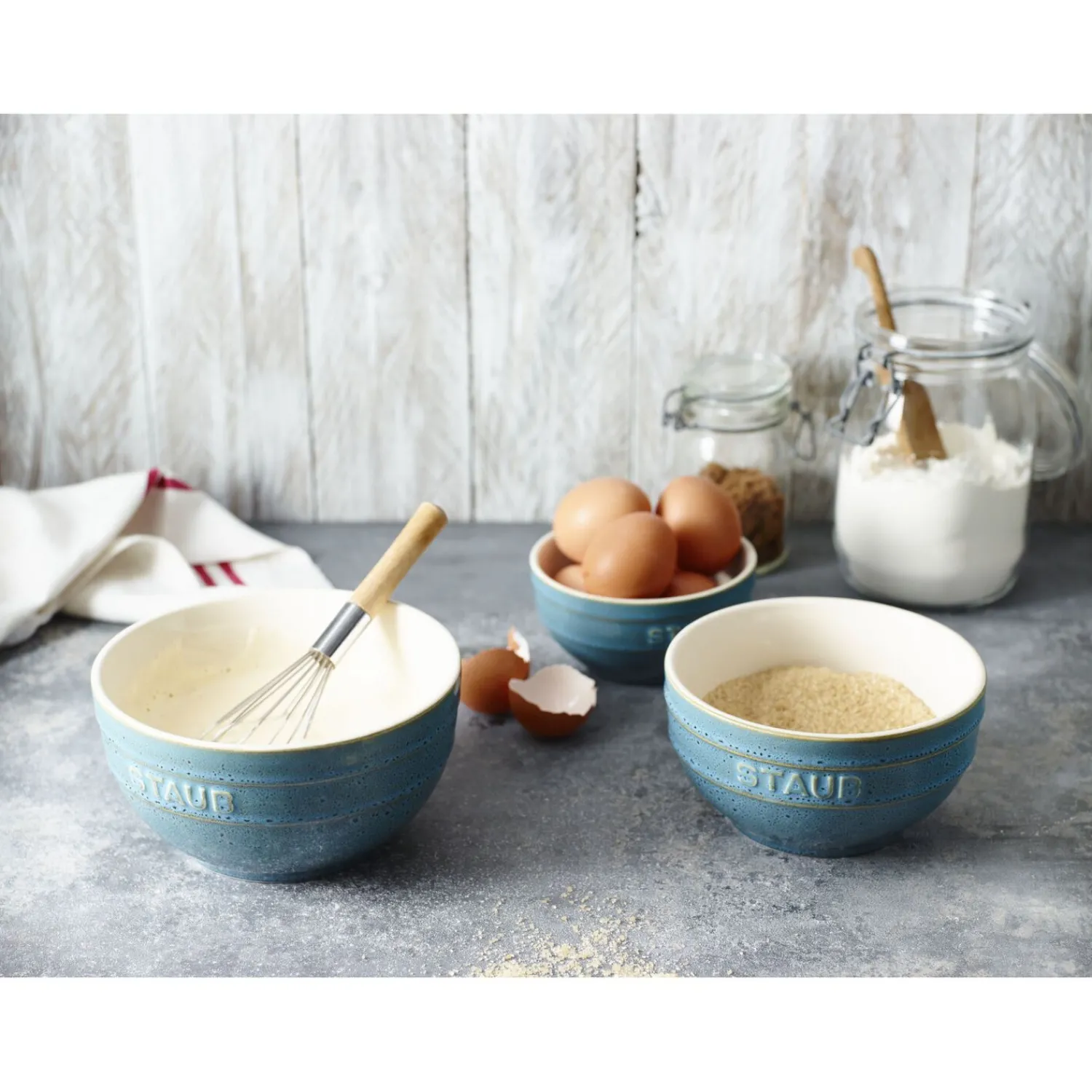 Staub Set de bols 14 cm / 4-pcs Turquoise antique Outlet