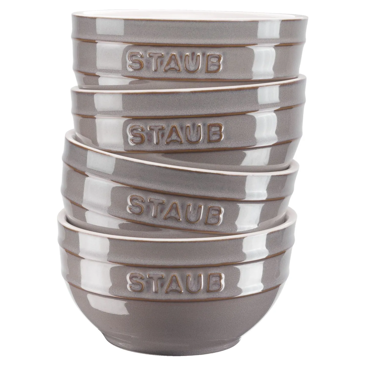 Staub Set de bols 12 cm / 4-pcs Gris antique Clearance