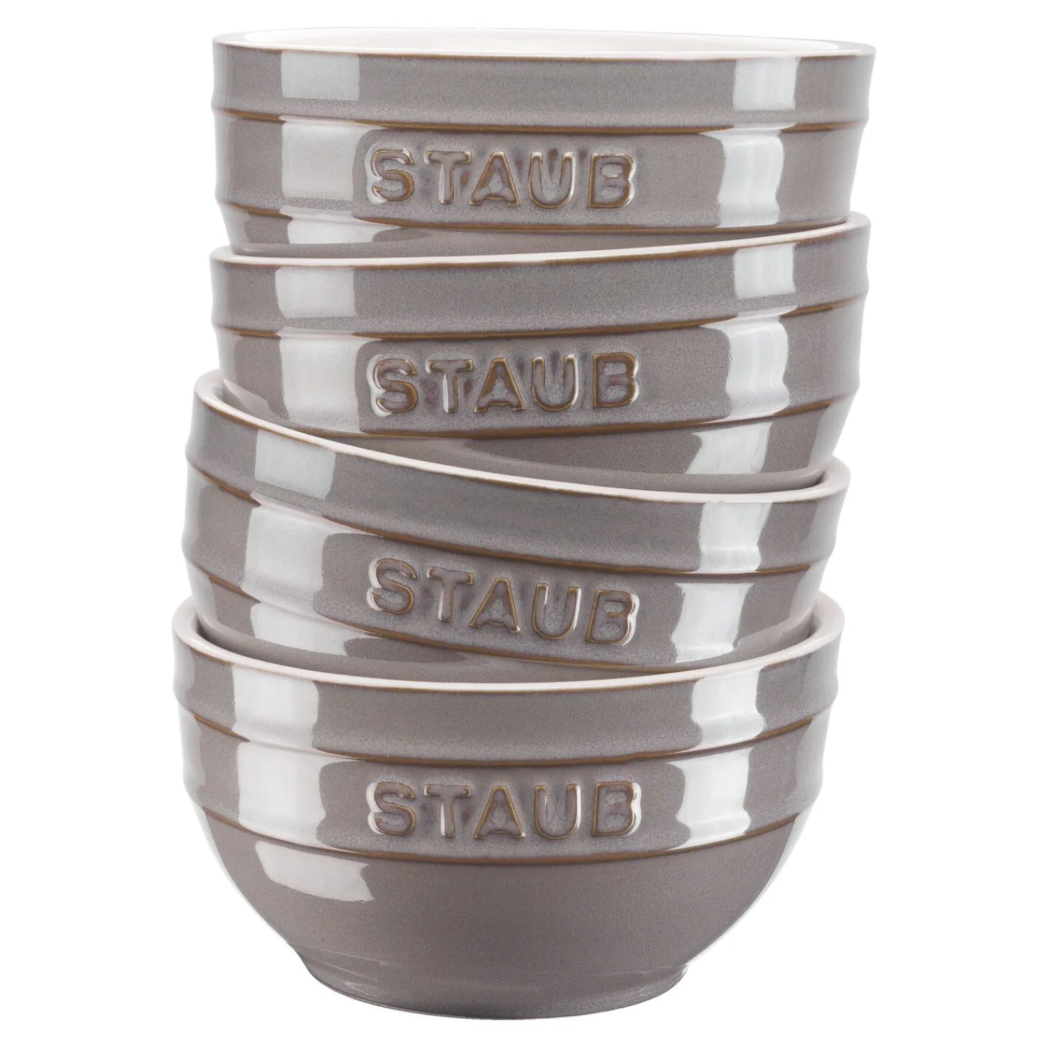 Staub Set de bols 14 cm / 4-pcs Gris antique Best