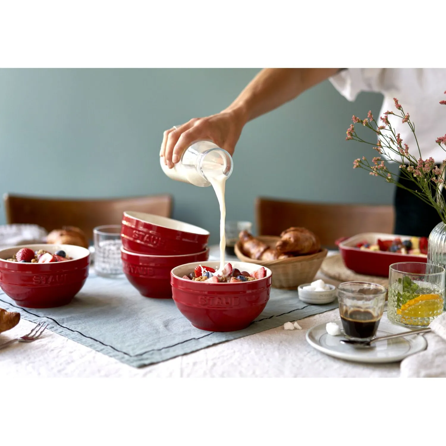 Staub Set de bols 14 cm / 4-pcs Cerise Best