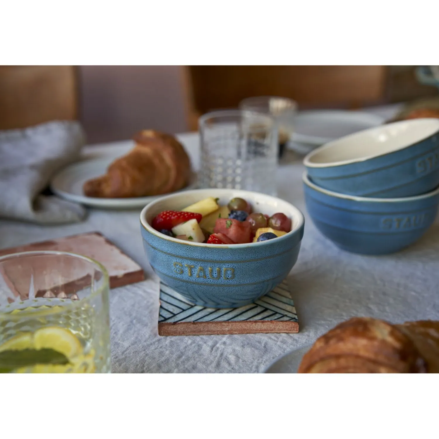 Staub Set de bols 12 cm / 4-pcs Turquoise antique Sale
