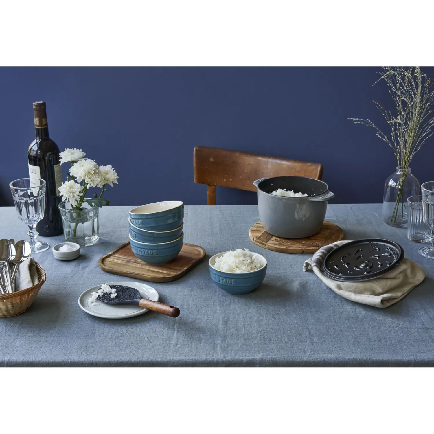 Staub Set de bols 12 cm / 4-pcs Turquoise antique Sale