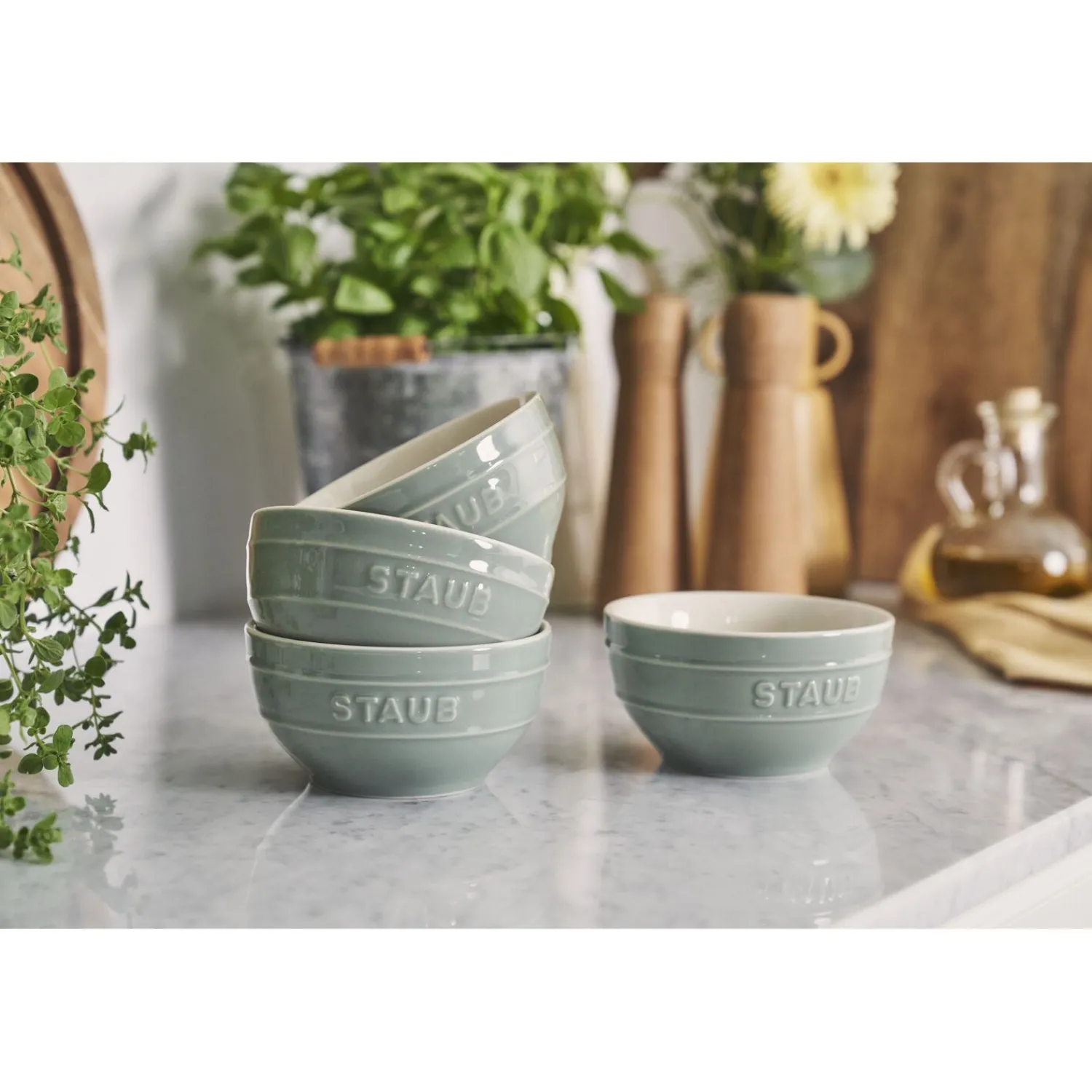 Staub Set de bols 12 cm / 4-pcs Eucalyptus Clearance