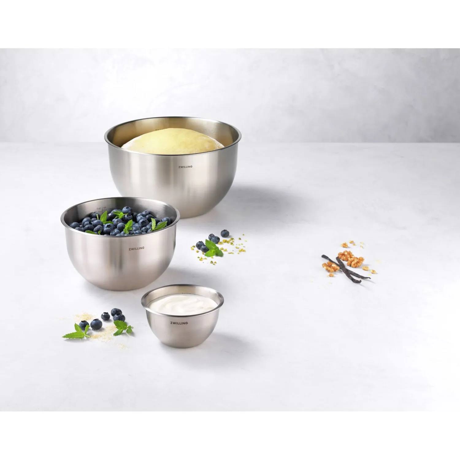 ZWILLING Set de bols S/M/L / 3-pcs, Acier inoxydable, Argent Hot