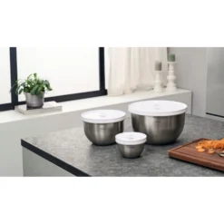 ZWILLING Set de bols sous vide S/M/L / 6-pcs, Acier inoxydable, Blanc argenté Online