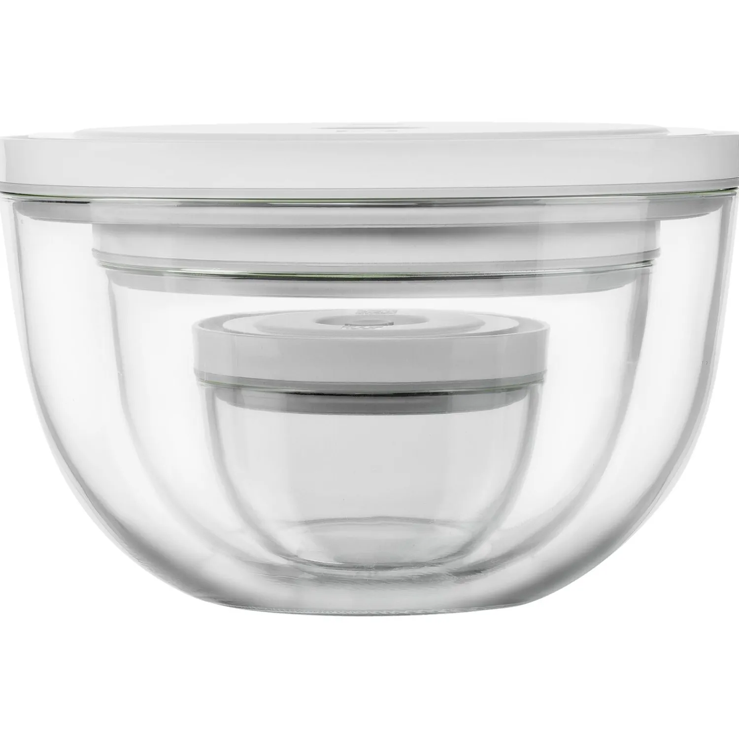 ZWILLING Set de bols sous vide S/M/L / 6-pcs, Verre, transparent-blanc Sale