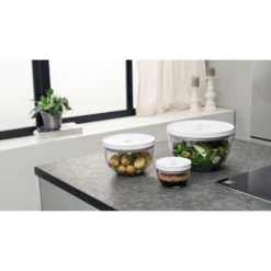 ZWILLING Set de bols sous vide S/M/L / 6-pcs, Verre, transparent-blanc Sale
