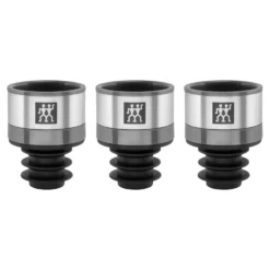 ZWILLING Set de bouchons de vin sous vide, 3-pcs, Gris Discount