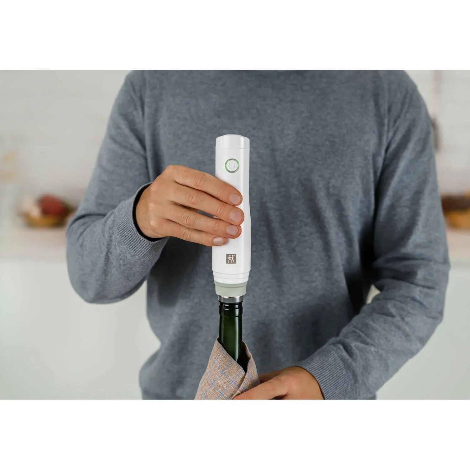 ZWILLING Set de bouchons de vin sous vide, 2-pcs, Gris New