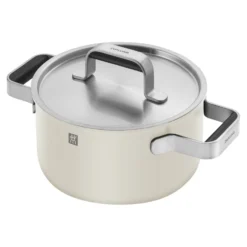 ZWILLING Set de casseroles et poêles, 5-pcs, Inox 18/10 Blanc ivoire Sale