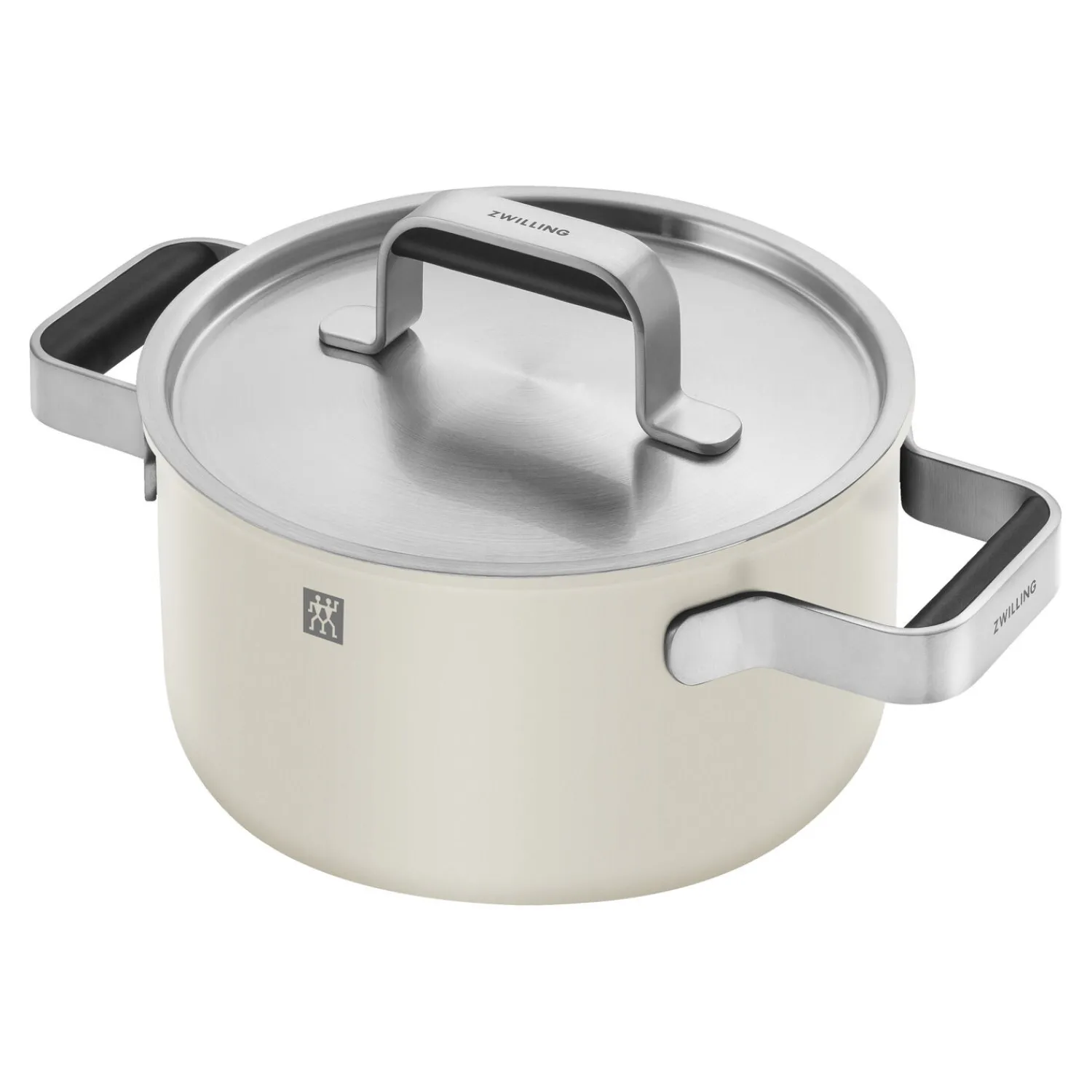 ZWILLING Set de casseroles et poêles, 5-pcs, Inox 18/10 Blanc ivoire Sale
