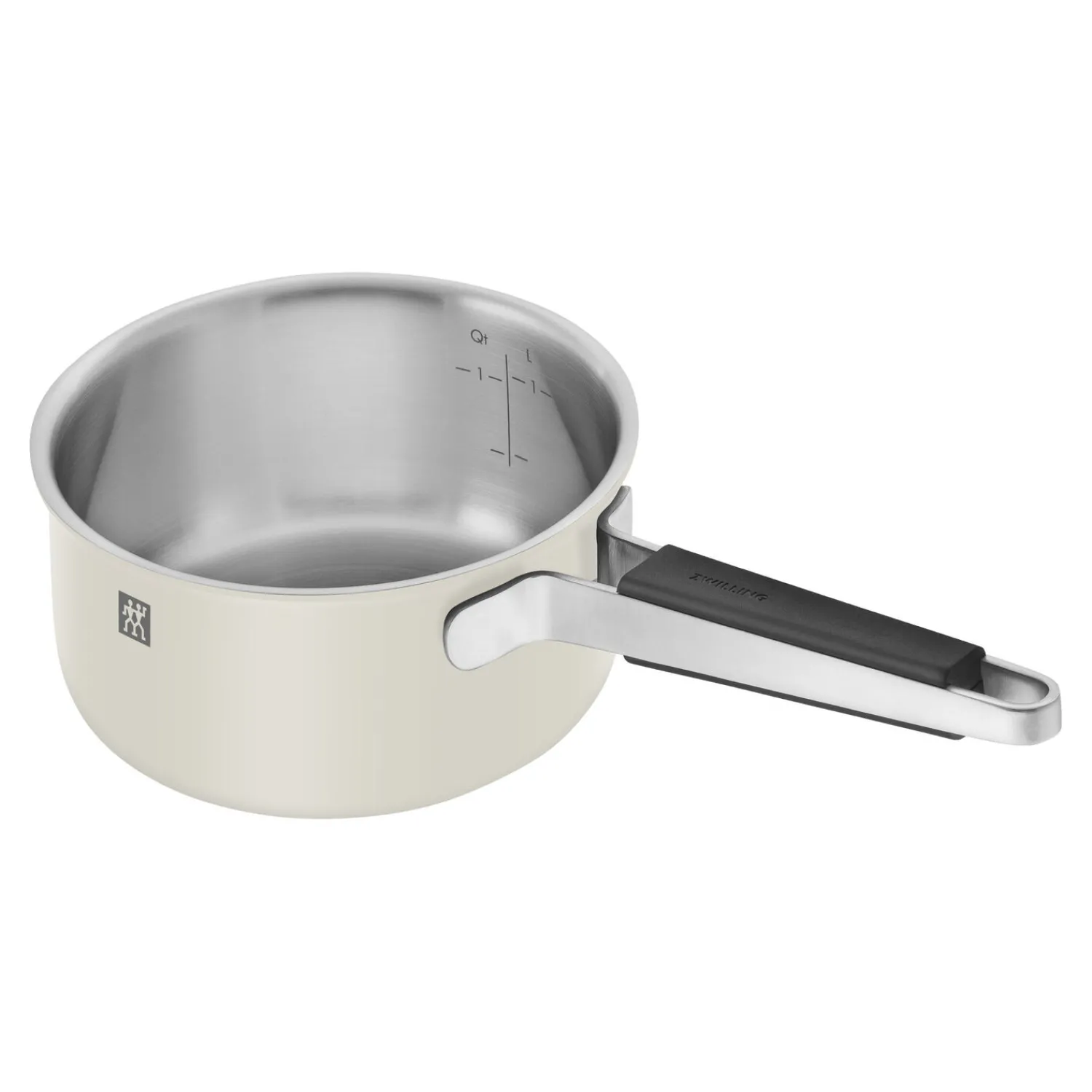 ZWILLING Set de casseroles et poêles, 5-pcs, Inox 18/10 Blanc ivoire Sale