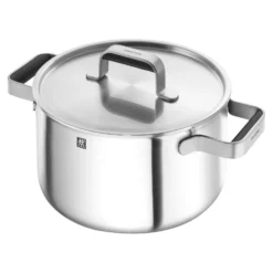ZWILLING Set de casseroles et poêles, 5-pcs, Inox 18/10 Argent Online