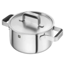 ZWILLING Set de casseroles et poêles, 5-pcs, Inox 18/10 Argent Online