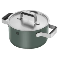 ZWILLING Set de casseroles et poêles, 5-pcs, Inox 18/10 Vert