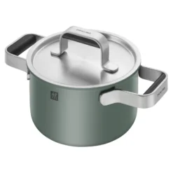 ZWILLING Set de casseroles et poêles, 5-pcs, Inox 18/10 Vert