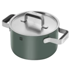 ZWILLING Set de casseroles et poêles, 5-pcs, Inox 18/10 Vert