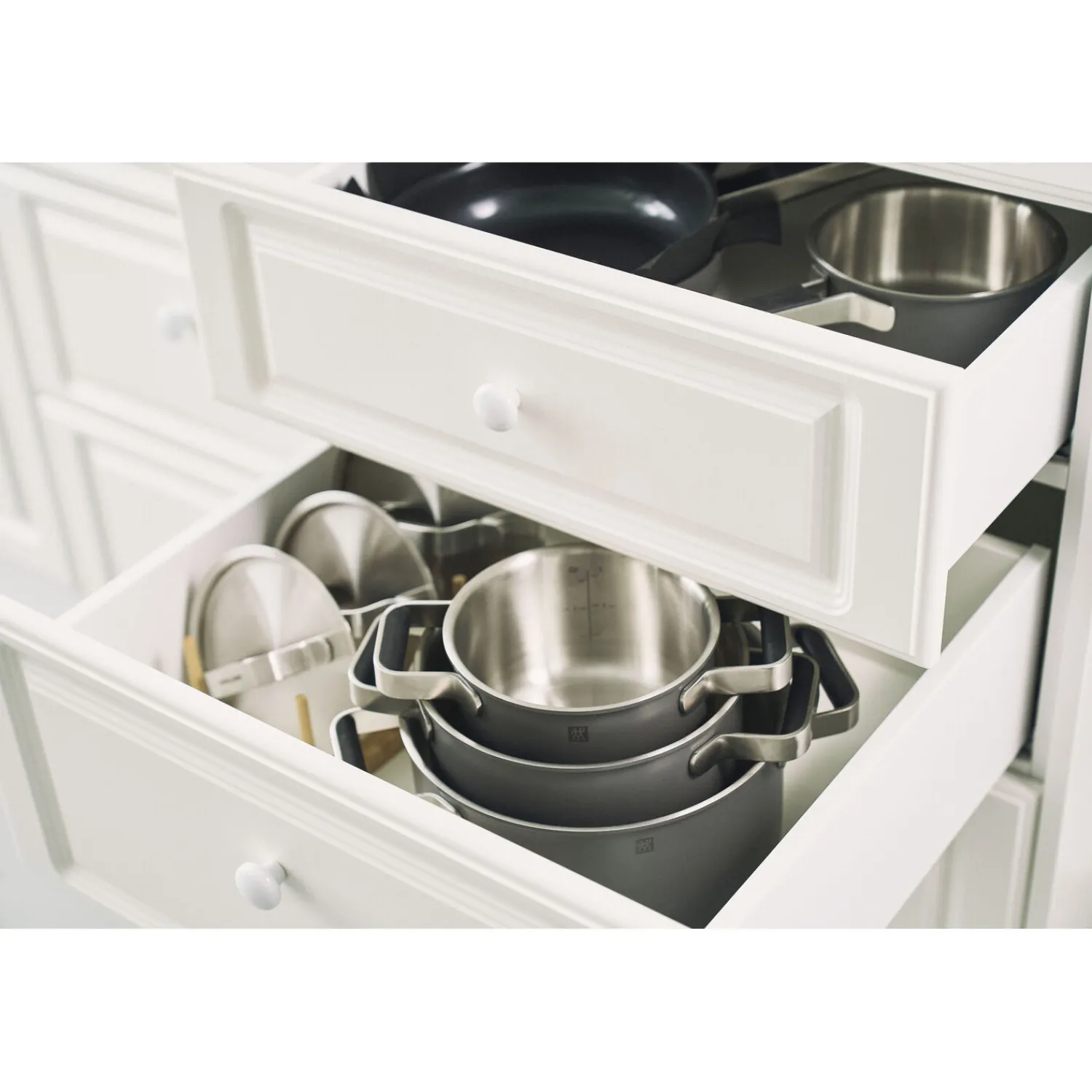 ZWILLING Set de casseroles et poêles, 5-pcs, Inox 18/10 Gris Online